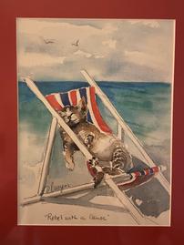 Donna Burgess Watercolor Print "Rebel with a Cause" 202//269